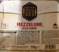 Mängden socker i Mezzelune alla carne