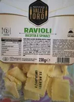 Mängden socker i Ravioli ricotta e spinaci