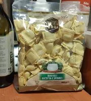 Mängden socker i Pasta fresca all'uovo con ripieno di ricotta e spinaci