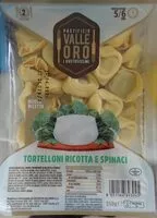 Mängden socker i Tortelloni ricotta e spinaci
