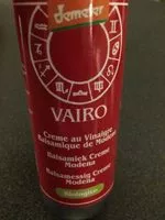 Mängden socker i Crème au vinaigre balsamique de modene