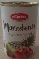 Mängden socker i Macedonia allo sciroppo