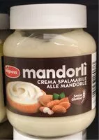 Mängden socker i Mandorli crema spalmabile alle mandorle