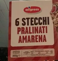 Mängden socker i 6 stecchi pralinati amarena