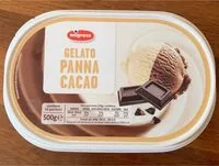 Mängden socker i Gelato panna e cacao