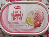 Mängden socker i Gelato fragola e limone