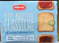 Mängden socker i Fette biscottate classiche