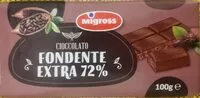 Mängden socker i Cioccolato fondente extra 72%