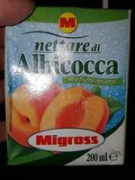 Mängden socker i Nettare di albicocca