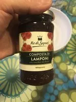 Mängden socker i Composta di Lamponi