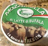 Mängden socker i Mozzarella tre comuni