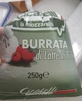 Mängden socker i Burrata