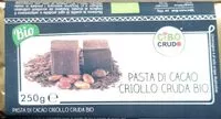 Mängden socker i Pasta di cacao Criollo Bio
