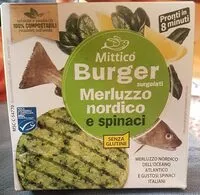 Mängden socker i Mittico Burger Merluzzo Nordico e spinaci