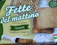 Mängden socker i Fette del mattino integrali