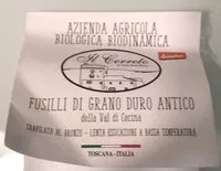 Mängden socker i Fusilli di grano antico val cecina