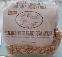 Mängden socker i Conchiglie di grano duro antico