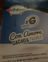Mängden socker i Con amore cacao e panna