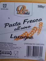 Mängden socker i Pasta fresca all'uovo  lasagne