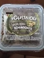 Mängden socker i Olive verdi schiacciate condite