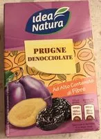 Mängden socker i Prugne denocciolate