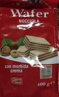 Mängden socker i Wafer alla nocciola