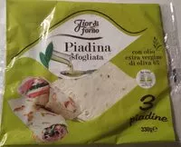 Mängden socker i Piadina sfogliata