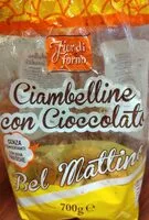 Mängden socker i Ciambelline con cioccolato