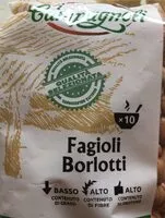 Mängden socker i Fagioli Borlotti Secchi