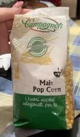 Mängden socker i Mais pop corn