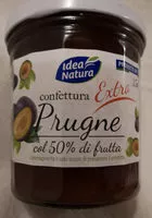 Mängden socker i Confettura extra di prugne