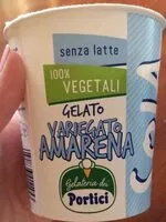 Mängden socker i Gelato variegato amarena, senza latte