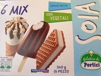 Mängden socker i 6 mix soia