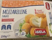 Mängden socker i Mozzarelline panate