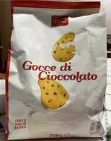 Mängden socker i Gocce di cioccolato