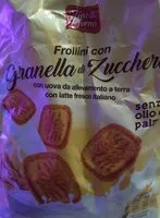 Mängden socker i Frollini con granella di zucchero