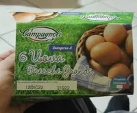 Mängden socker i 6 uova fresche grandi