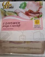 Mängden socker i 2 sandwich