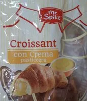 Mängden socker i Croissant con crema pasticcera
