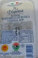 Mängden socker i Mozzarella di bufala campana dop