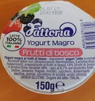 Mängden socker i Fattoria yougurt magro