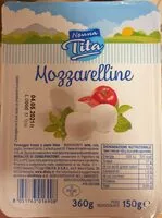 Mängden socker i Mozzarelline