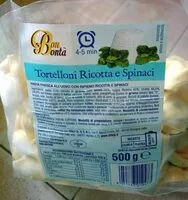 Mängden socker i Tortelloni ricotta e spinaci