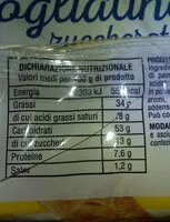 Mängden socker i Sfogliatine