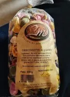 Mängden socker i Orecchiette ai 5 gusti