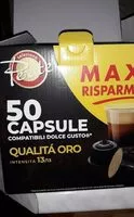 Mängden socker i 50 capsule compatibili crema e gusto