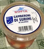 Mängden socker i Gamberoni di surimi