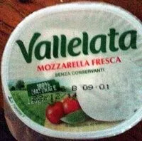 Mängden socker i Mozzarella fresca