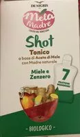 Mängden socker i Shot tonico a base di aceto di mele con Madre Naturale