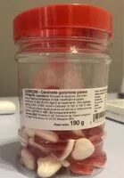 Mängden socker i Caramelle gommose al gusto di panna e fragola